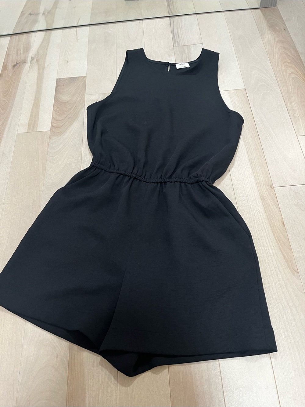 Aritzia - Babaton Black Rive black Sleeveless Romper